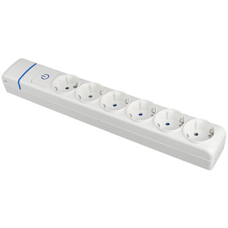 Base Múltiple 6 Tomas 16A 250V Blanco Solera