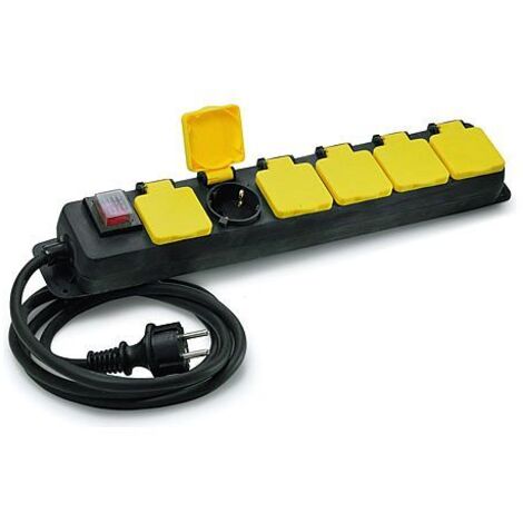 BASE MULTIPLE 6 TOMAS CON TAPA 836008