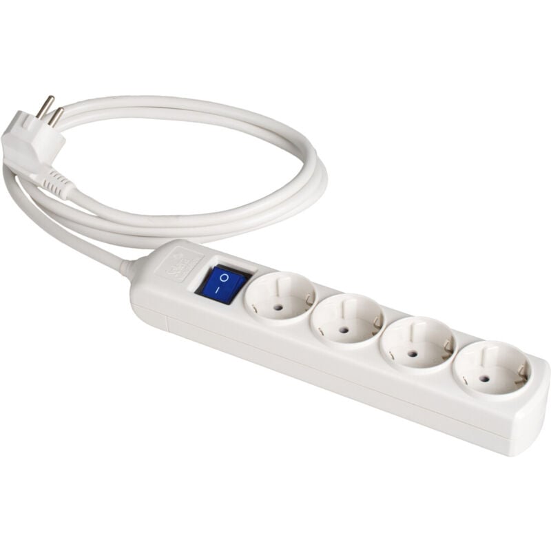 

Base múltiple con cable e interruptor serie 8000 4 tomas (Solera 8014IL) (Bolsa con solapa)