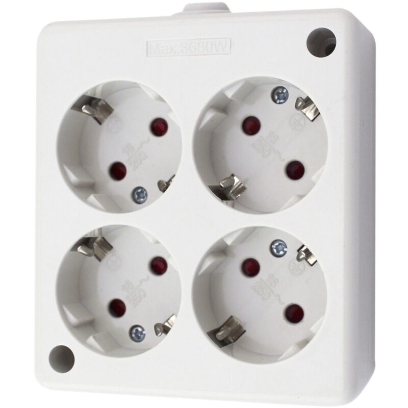 

Base cuadrada serie Mega 4 tomas sin cable (GSC 0800231)