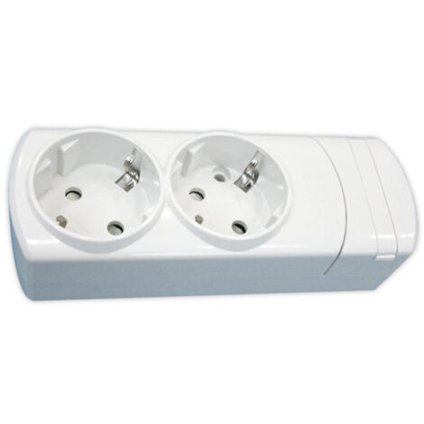Base múltiple de 2 tomas, de policarbonato Electro DH 36.096/SC 8430552128310