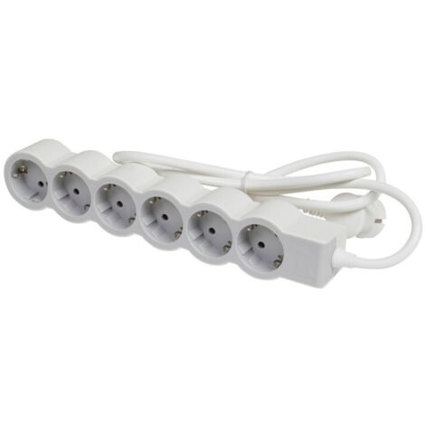 Base multiple elec estand. revolution legrand bl/ne 6x2p+t 1