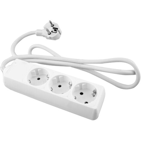 Base múltiple enchufes blanca onlex  t/t cable 1,5 mts 3 tomas