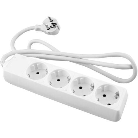 Base múltiple enchufes blanca onlex t/t cable 1,5 mts 4 tomas