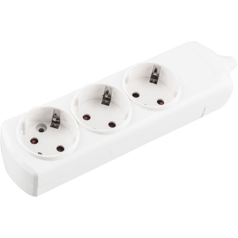 Base múltiple enchufes blanca onlex t/t sin cable 3 tomas