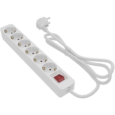 Regleta USB 3 tomacorriente UE 3 interruptor cable de extensión de 1,5/3  metros