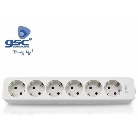 Base multiple Mega 6 enchufes sin cable GSC 000800229
