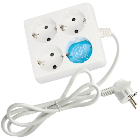 Base múltiple Serie Estándar cuadrada 4T (3x1.5mm) 1,5M Blanco