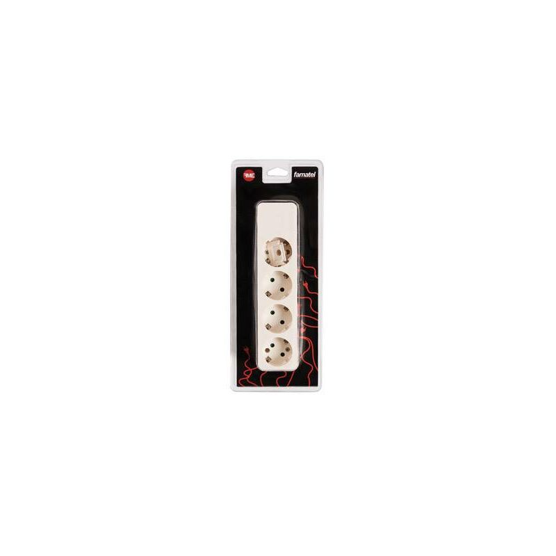 

Base Multiple Sin Interruptor Sin Cable Famatel 4 Tomas