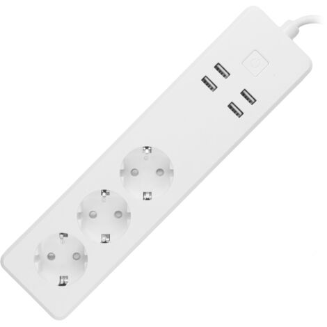 Base múltiple usb matel smart wifi 3 enchufes 1,8m