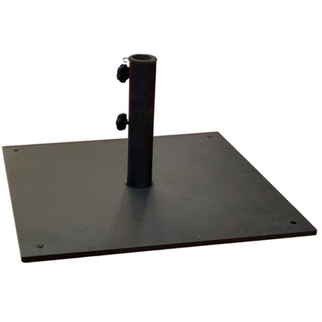 Base ombrellone in acciaio antracite con peso 30kg doppio bloccaggio