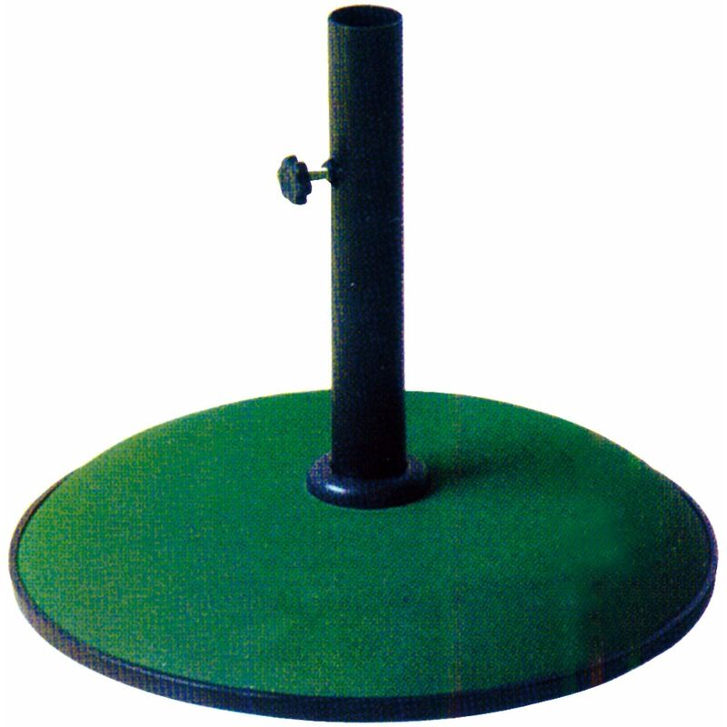 Garden Deluxe Collection - Base ombrellone in cemento colorato tonda 50 cm Kroma - 15 Kg Green