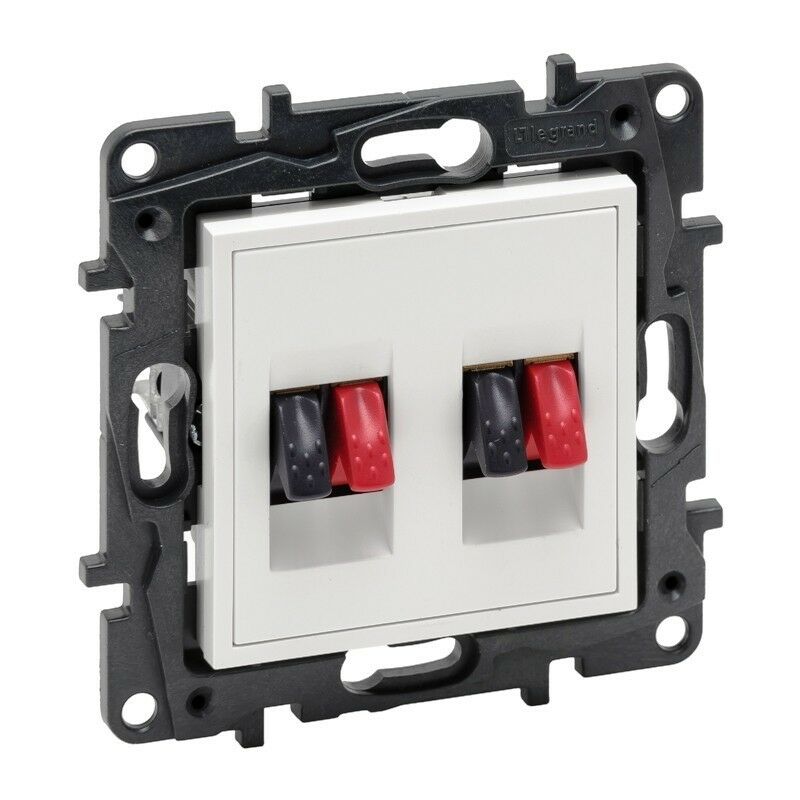 

Base para altavoces HI-FI Doble 864149 serie Niloe Step Blanco Mate - Legrand
