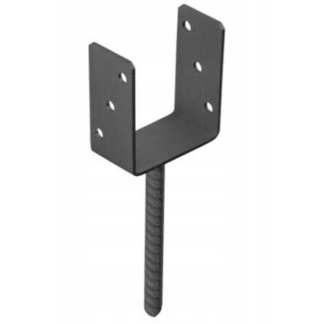 Base para poste de anclaje antracita 70x120x60mm