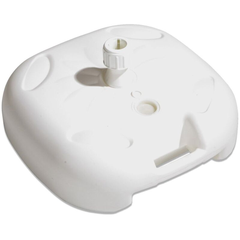 

Base parasol blanco de plástico de 20 litros