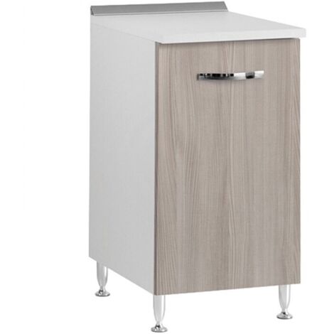 Base per Cucina Componibile Mobile 1 Anta in Legno Olmo 40 cm