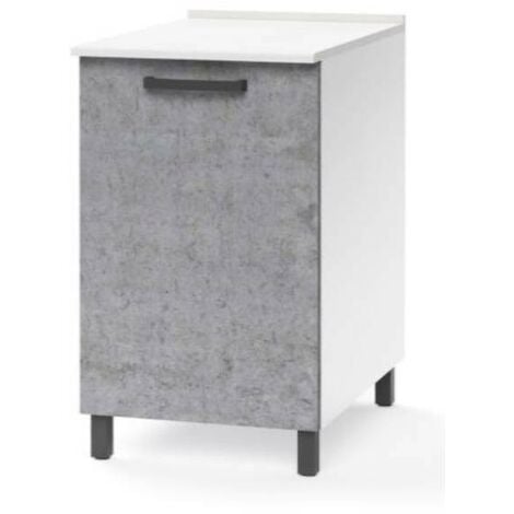 Base per cucina grigio cemento 1 anta Cm 60x50xH 85