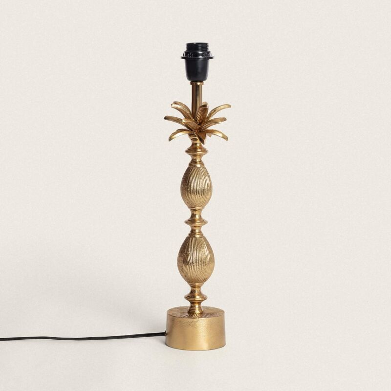 Base per Lampada da Tavolo Metallo Brahma Dorato