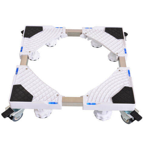 Base per lavatrice, frigorifero, supporto mobile per asciugatrice, lavatrice, congelatore, regolabile, 42-65 cm