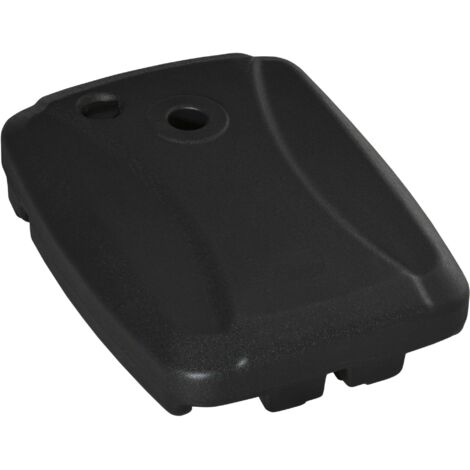 Base per Ombrellone 80x60x17 cm Riempibile fino a 75 kg con Base a T Inclusa Nero