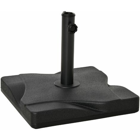 Base per Ombrellone da Giardino Ø41,5 cm 20 Kg in Plastica Nero