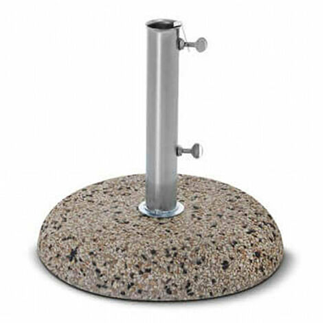 Base per Ombrellone da Giardino Ø 55 cm con Tubo in Acciaio