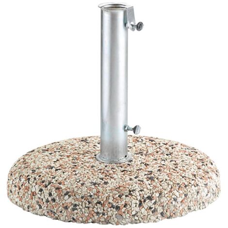 Base per Ombrellone da Giardino Ø55 in Graniglietto 25Kg Vorghini UnShake