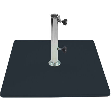 Base per Ombrellone da Giardino 60 Kg per Tubi Ø65mm in Metallo Grafite