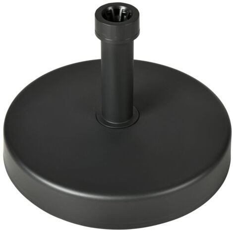 BASE PER OMBRELLONE DA GIARDINO IN PLASTICA PP MAX 18KG DI PESO, Ø45X33 CM, NERO