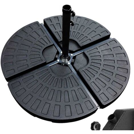 Base A Croce Per Ombrellone Palo 38 50 Mm Centrale Decentrato Acciaio - Foto 3