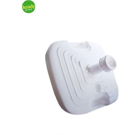 Base per ombrellone Faboss quadrata bianca 20 litri per pali Ø 20-38 mm
