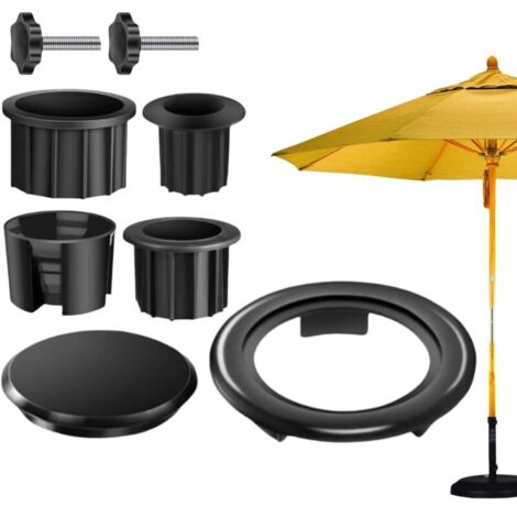 Base per ombrellone - Fissaggio per ombrellone da giardino - Supporto a clip resistente all'usura per balconi, terrazze, giardini e patii