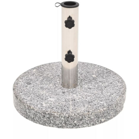 Base per ombrellone in granito, base tonda in acciaio inox, 22 kg 2202092