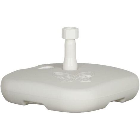 Base per ombrellone in plastica bianca