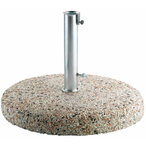 Base per ombrellone peso da 35kg diametro tubo da 55mm, in graniglietto