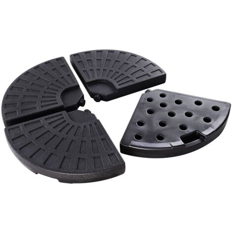 BASE PER OMBRELLONE PLASTICA 49 x  49h 7,5 cm (x 4 pezzi)