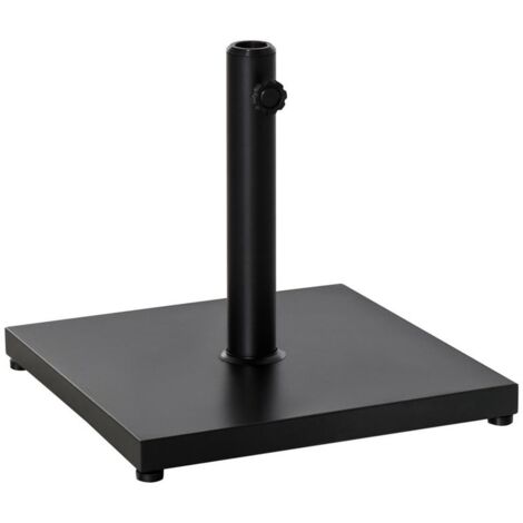 BASE PER OMBRELLONE QUADRATA DA 18KG 45X45X39CM COLORE NERO