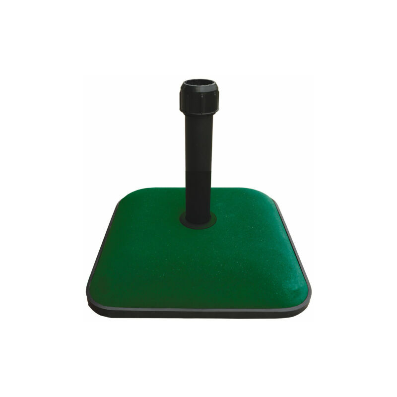 Garden Deluxe Collection - Base per ombrellone quadrata in cemento colorato 25 Kg 45x45 cm kroma gdlc - Green