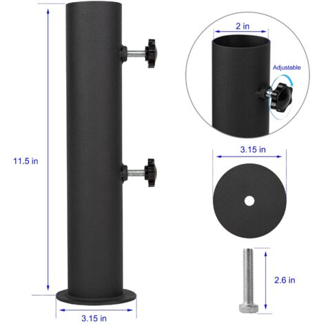 Base per ombrellone, staffa di montaggio per ombrellone, accessori per ombrellone, supporto per tubo per ombrellone