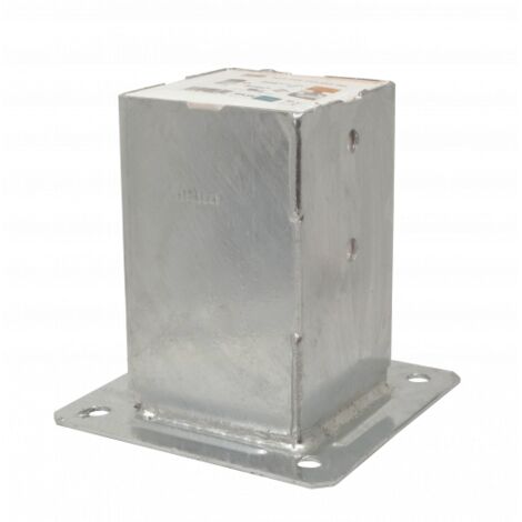 Connex Connettore Per Palo HV4248 - Acciaio Zincato, Per Legno 70x70 Mm, Dimensioni 305x200 Mm, Argento - Foto 7