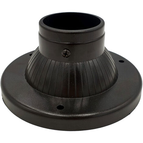 BASE PER PALO LANTERNA Ø 60 mm - 17 x  h 7,9 cm  In ABS nero     DF 8042763