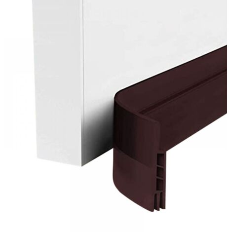 Base per porta antivento e anti-correnti d'aria - Nuova base per porta isolata (installazione rapida) con ottima isolamento, isolamento acustico e resistenza all'umidità (marrone 1 m)