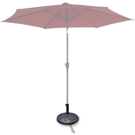 Base/Pied de Parasol Support pour parasol rond Convient pour poteau Diamètre de 38mm ou 48mm, Modèle 1, Bronze DESIGN IN