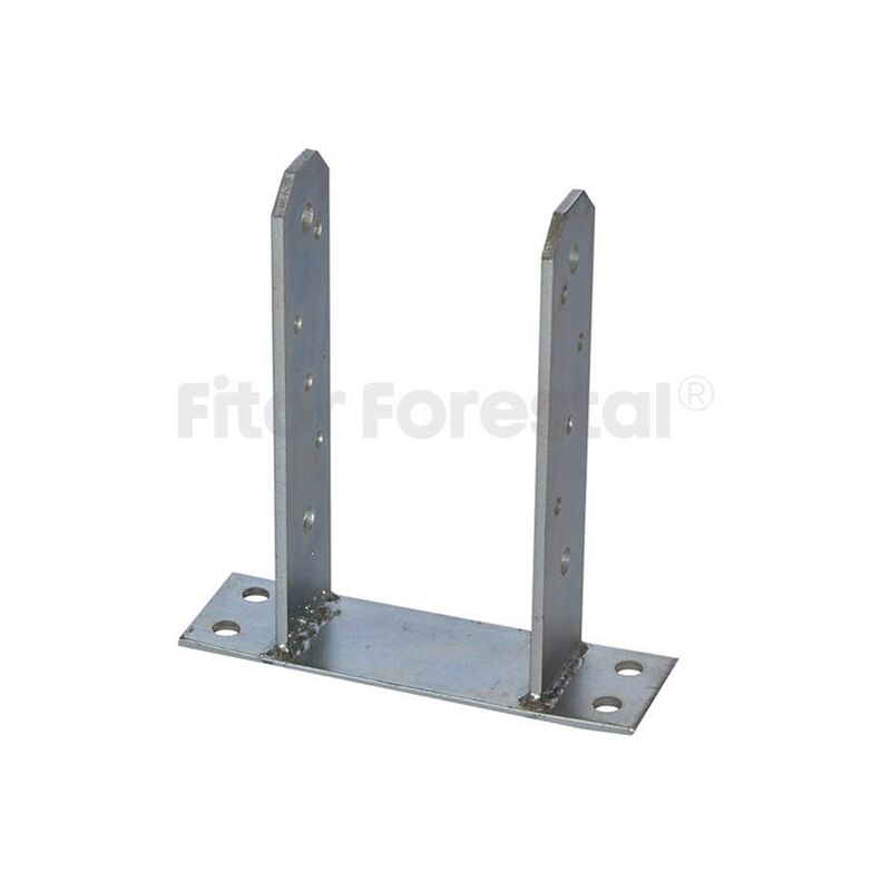

Base plana forma 'TT' para poste 7x7cm zincada