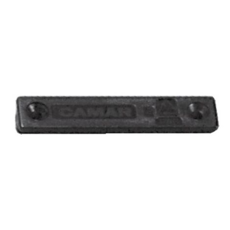 Base plastique à queue de sapin pour raccord entre le clip diamètre 28mm et la plinthe avec rainure - boite de 25 pcs - CAMAR