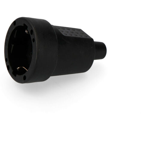 Base pneumatica per elettroerosione in PVC 10/16A 250V T/TL IP44 4,8 mm Nero (confezionato)