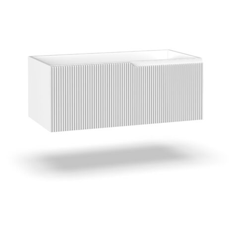 Base portalavabo 1 cestone ZIP bianco opaco