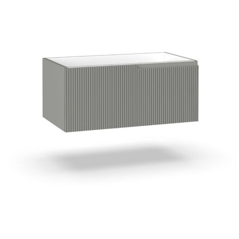 Base portalavabo 1 cestone ZIP grigio opaco