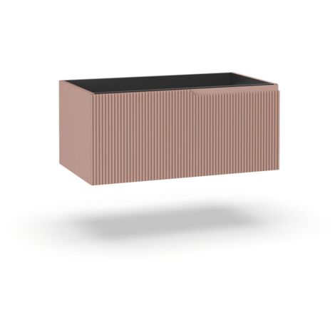 Base portalavabo 1 cestone ZIP rosa cipria