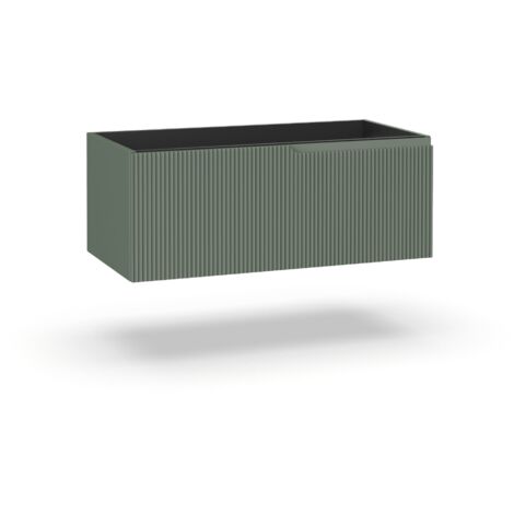 Base portalavabo 1 cestone ZIP verde salvia